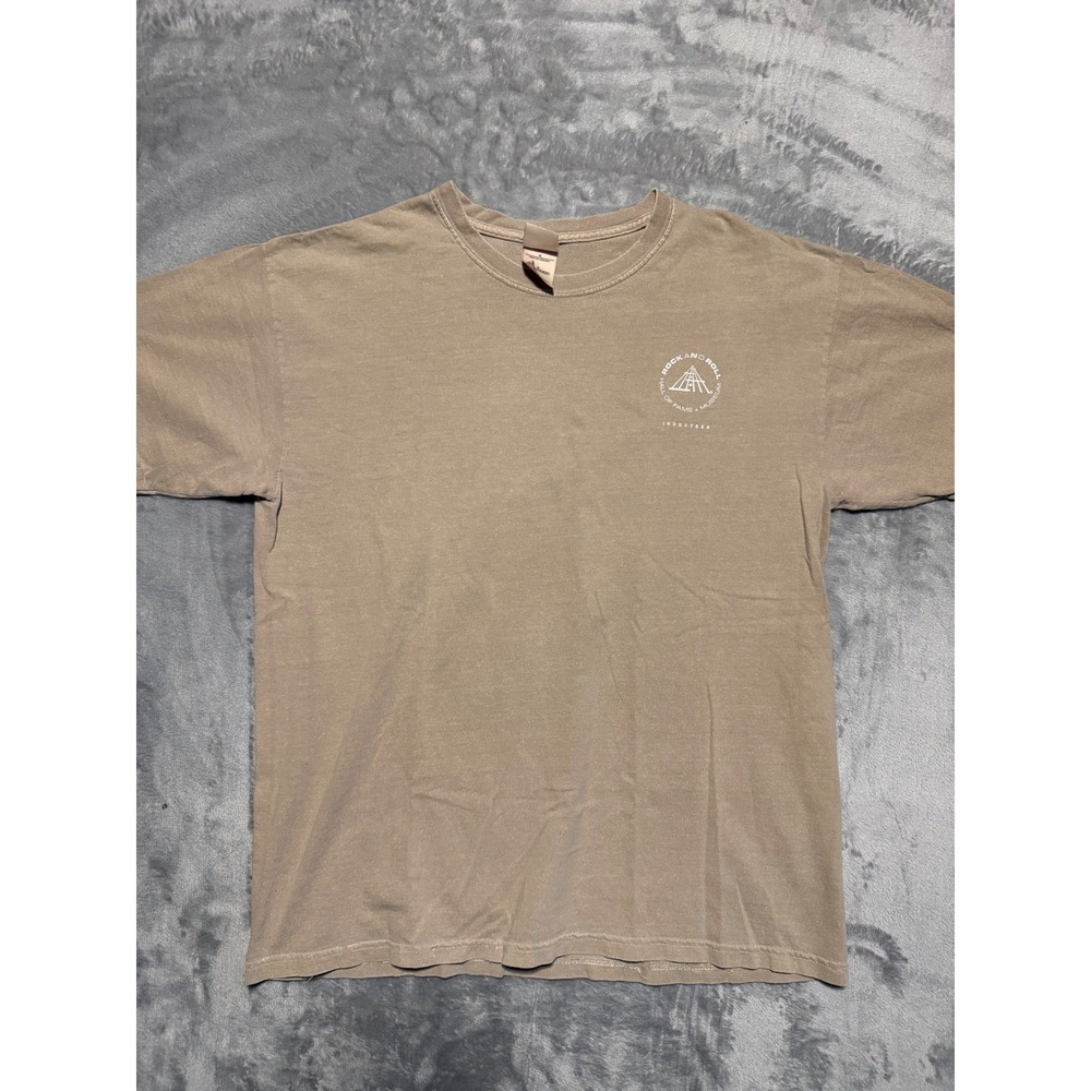 District Threads T-Shirt Mens L Brown Rock and Roll Hall of Fame Inductees 2008